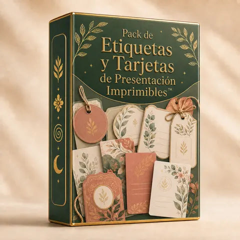 Pack de Etiquetas y Tarjetas de Presentación Imprimibles